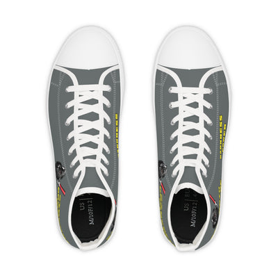 Men's High Top Sneakers with Motivational Quote - starwars