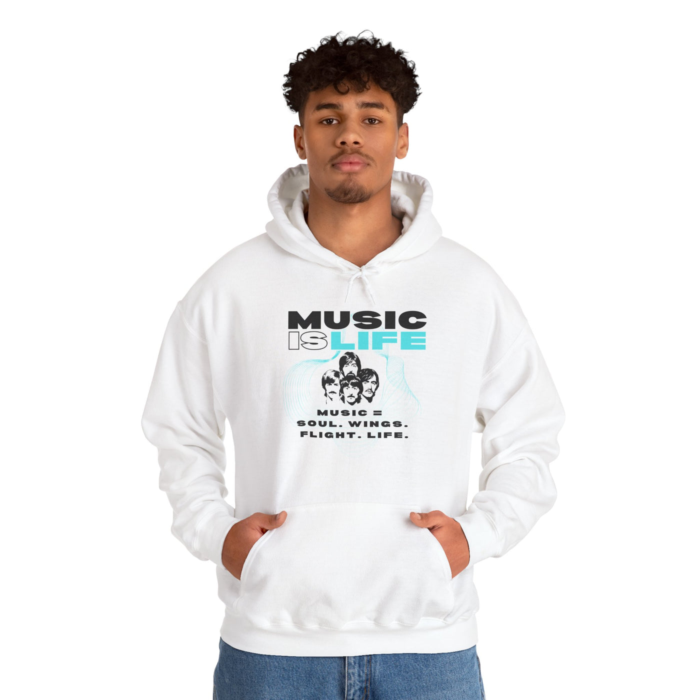 Music is Life Hoodie - Unisex Heavy Blend™ Sweatshirt