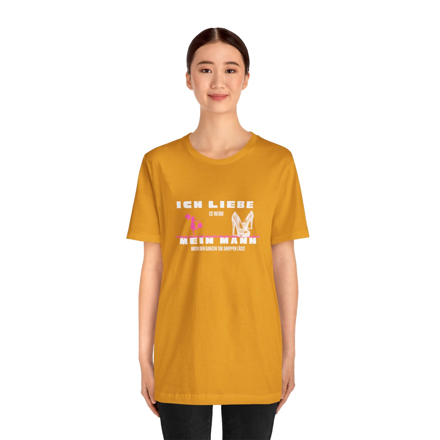 I Love My Husband "Shopping" Unisex Jersey Short Sleeve Tee