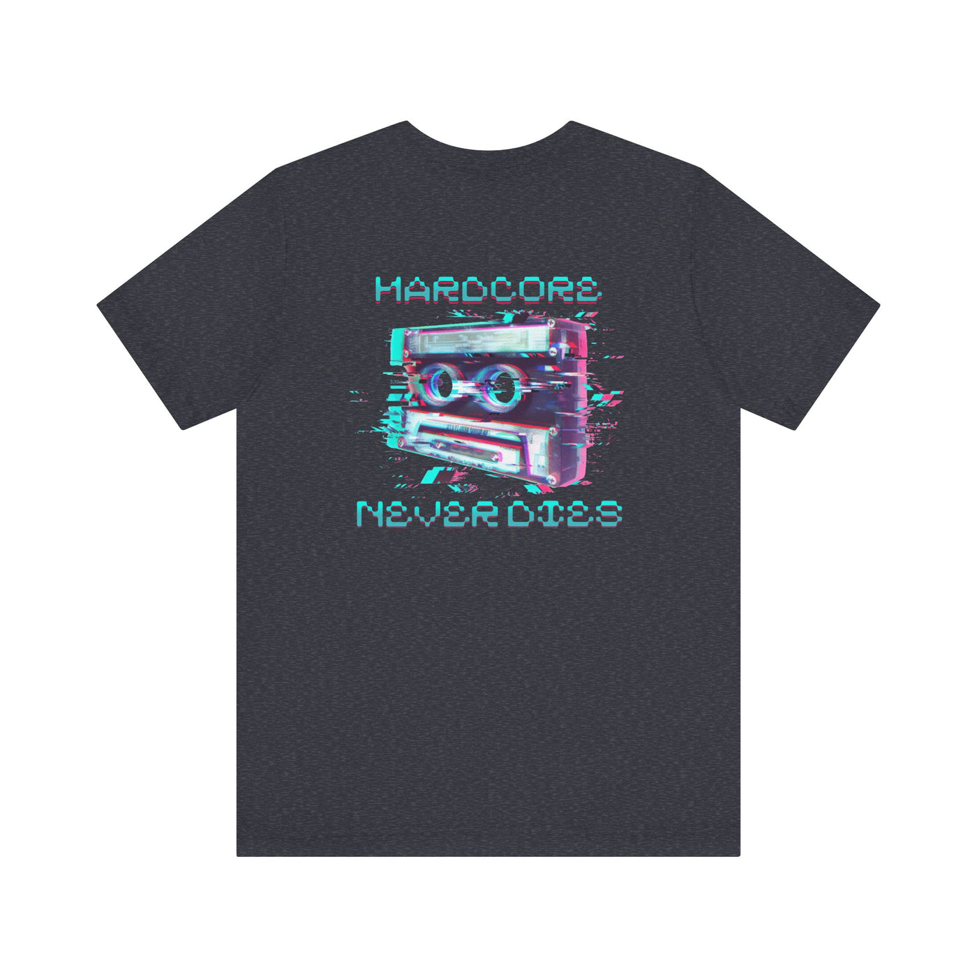 Techno - Hardcore Never Dies - Retro Graphic Tee, 90s Aesthetic Shirt unisex