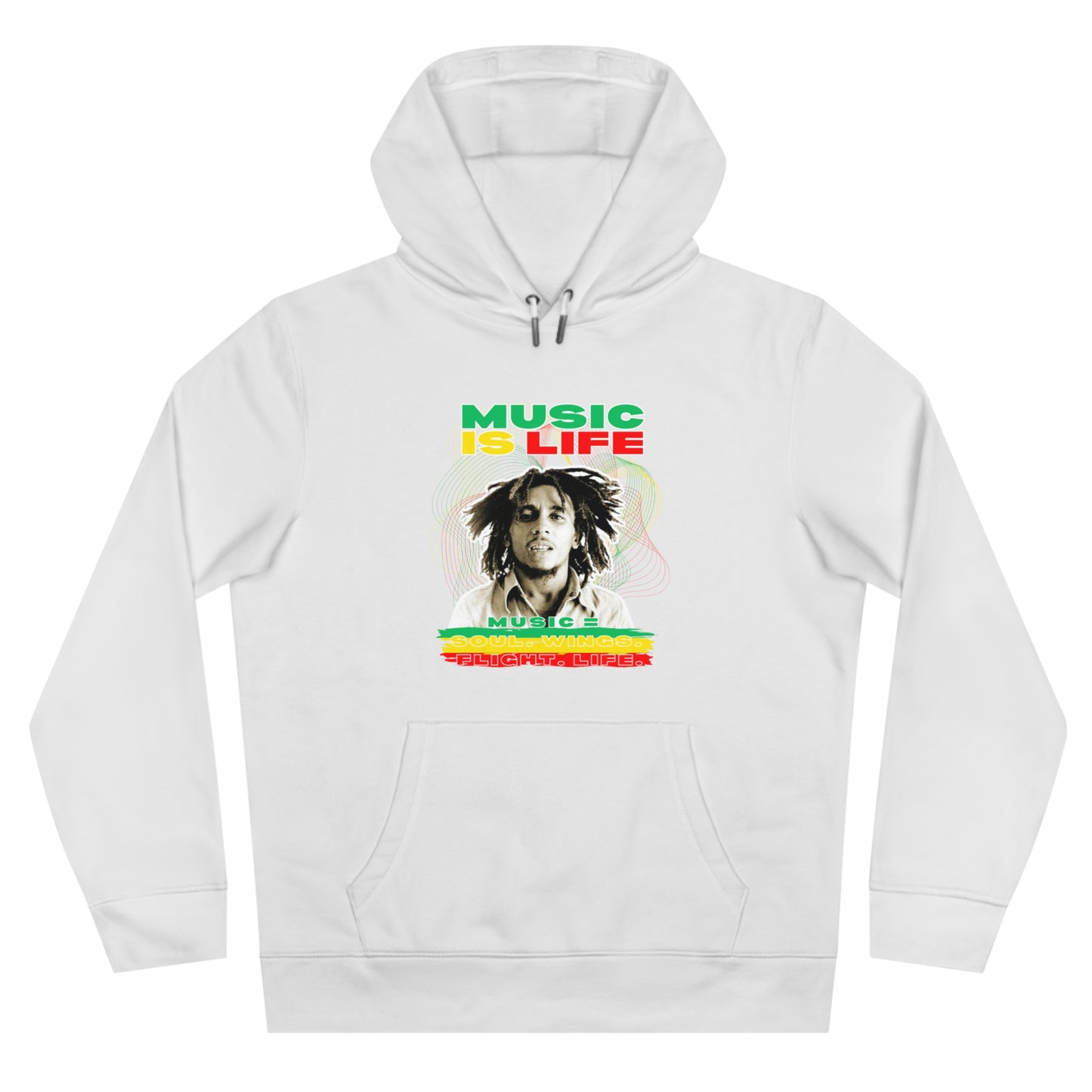 Music Is Life King Hooded Sweatshirt | Perfect for music lovers