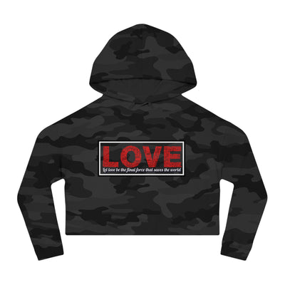 Love Crop Hoodie - Stylish & Cozy Streetwear for Casual Outings