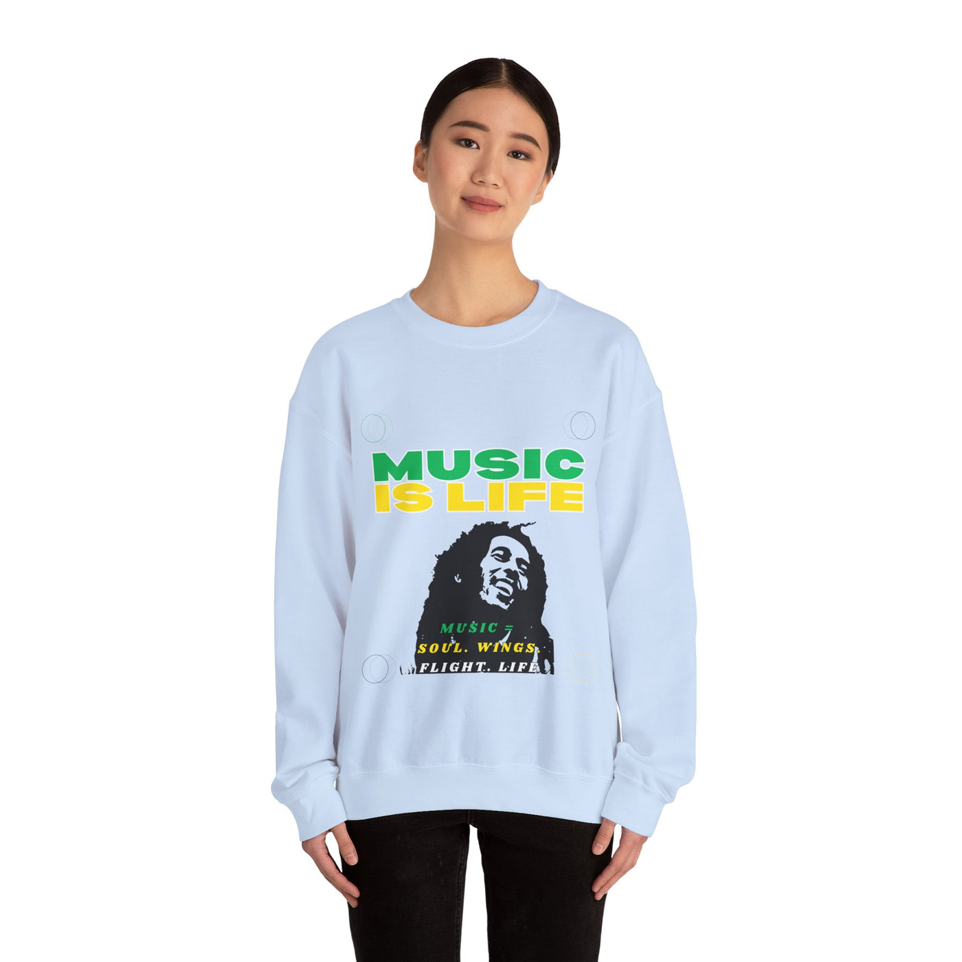 Music Is Life Bob Raggae Sweatshirt