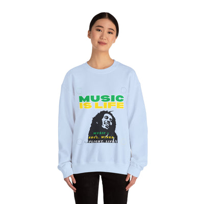 Music Is Life Bob Raggae Sweatshirt