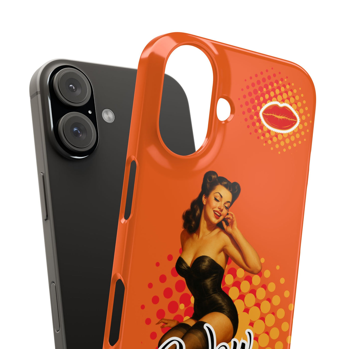 Retro Pin-Up - Handyhülle - Snap Case - Bold 'Wow' Design