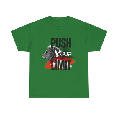 Motivational Unisex Heavy Cotton Tee - "Push Your Limit"