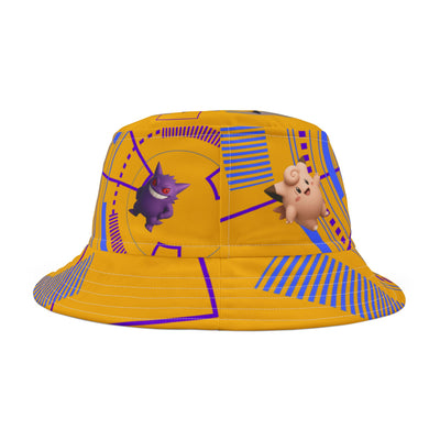 Colorful Pokemon Bucket Hat for Kids & Adults, Perfect for Summer Festivals