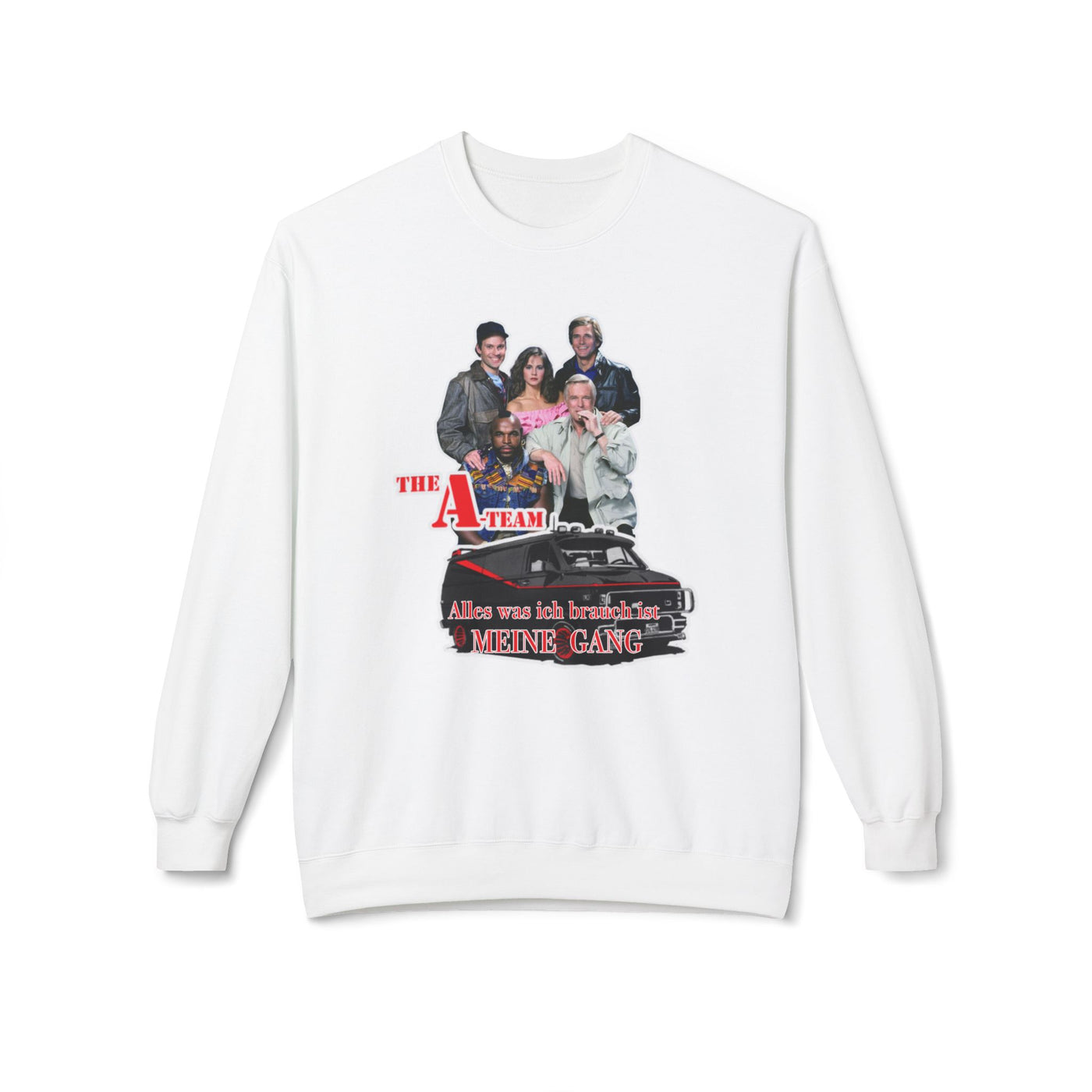 Unisex A-Team Fleece Crewneck Sweatshirt - Retro TV Show Inspired Apparel
