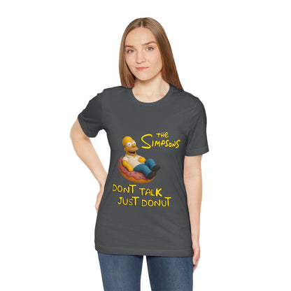 The Simpsons Donut Lover Tee - Funny Graphic T-Shirt -unisex