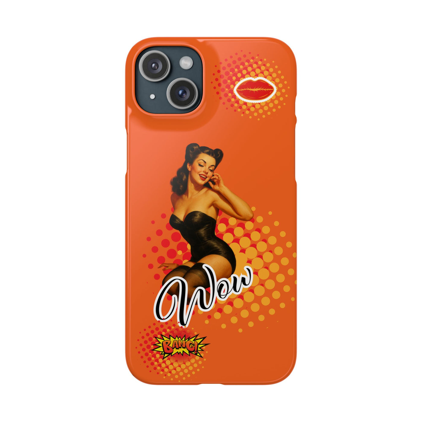 Retro Pin-Up - Handyhülle - Snap Case - Bold 'Wow' Design