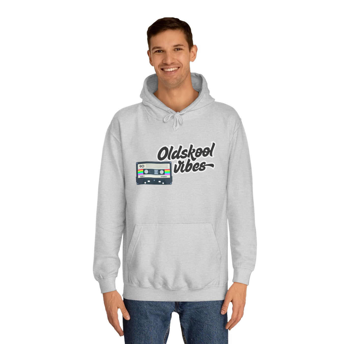 Oldskool Vibes- Hooded Sweatshirt - 'Oldskool' Graphic