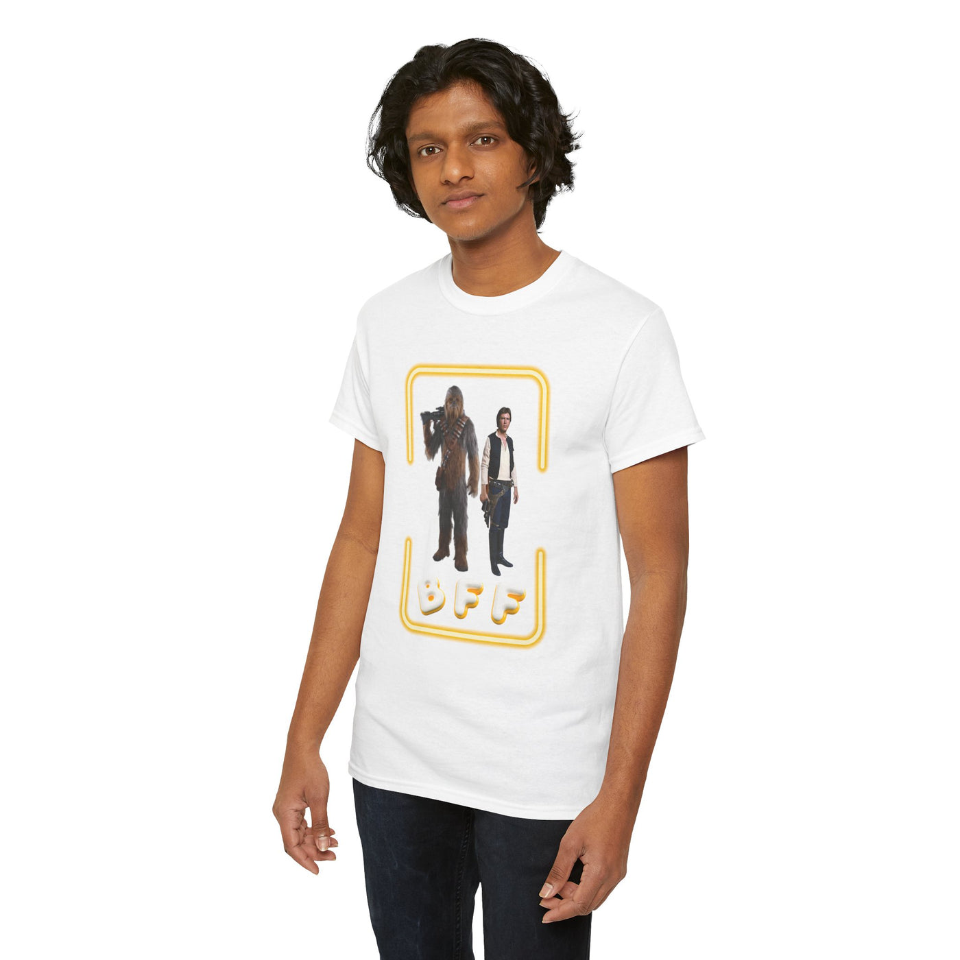 BFF Chewbacca &amp; Han Solo Unisex Heavy Cotton Shirt