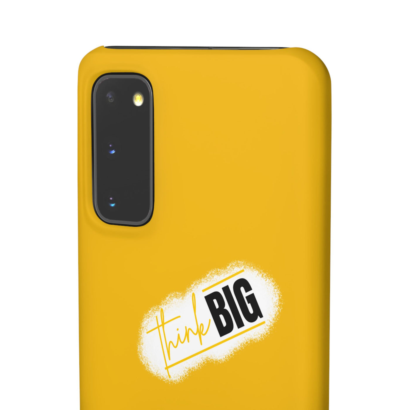 Handyhülle gelbe - Yellow Snap Case - 'Think BIG' for Motivated Individuals