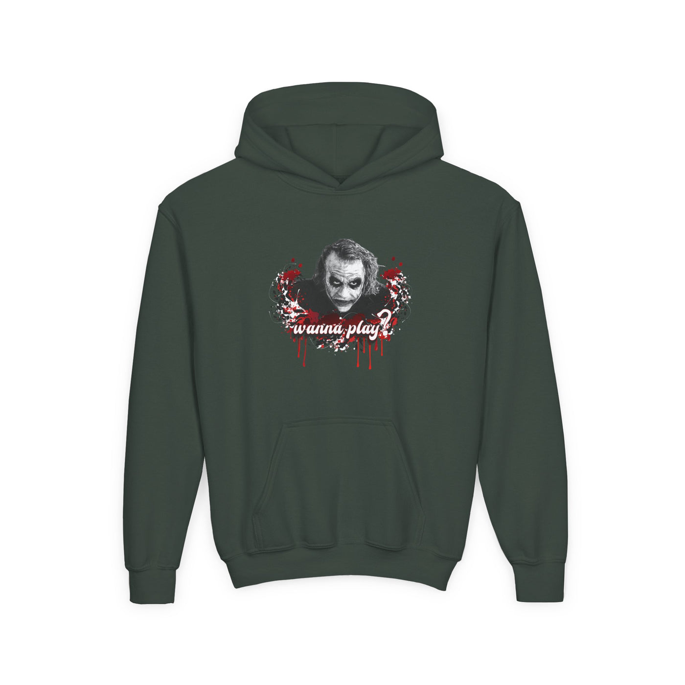 Joker "wanna play" College Hoodie Teeny