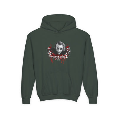 Joker "wanna play" College Hoodie Teeny