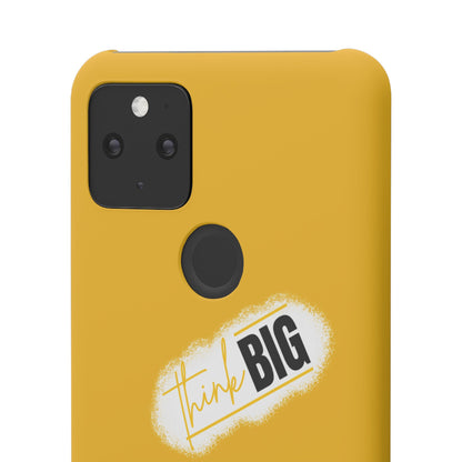 Handyhülle gelbe - Yellow Snap Case - 'Think BIG' for Motivated Individuals