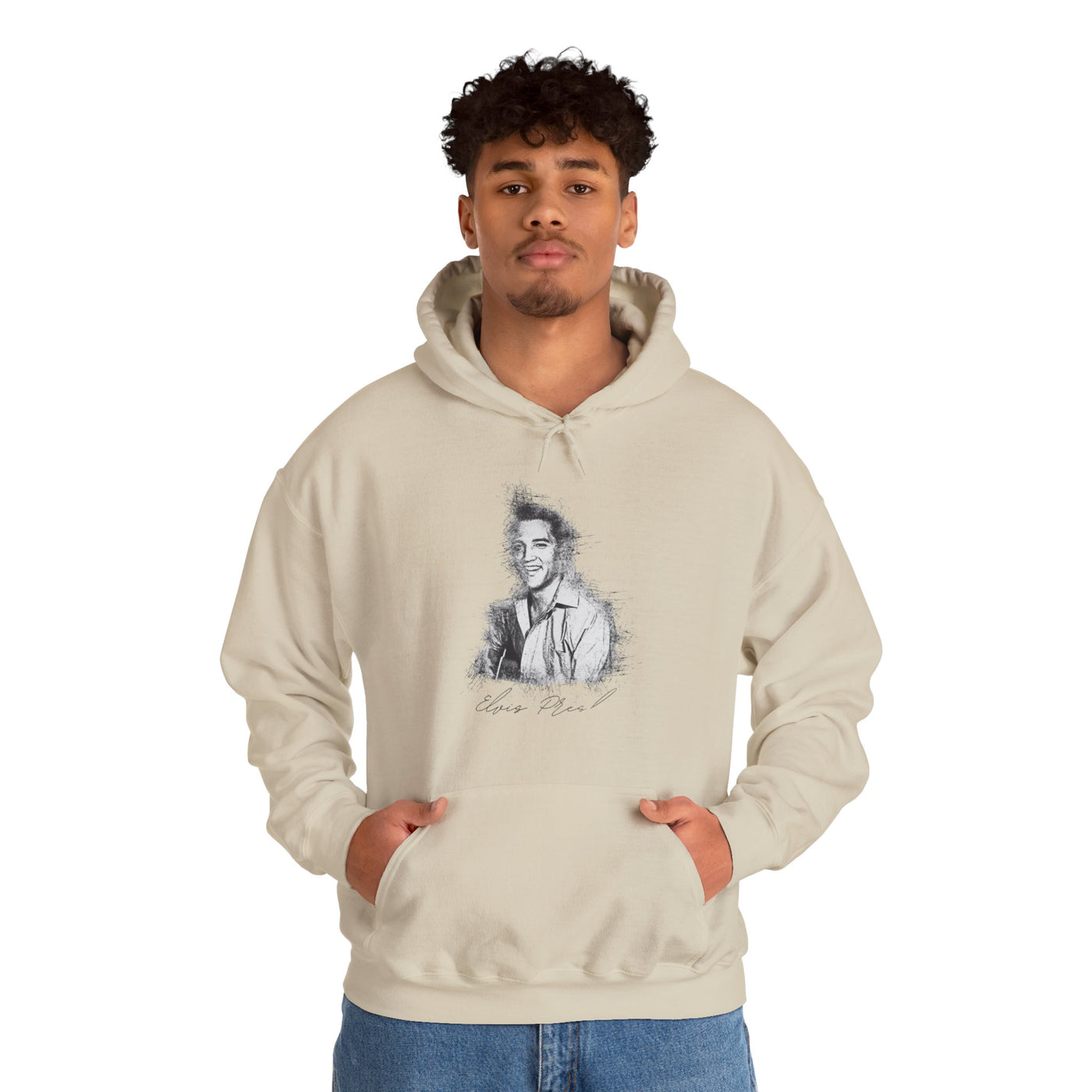Hoodie Elvis Presley Inspired Vintage Design