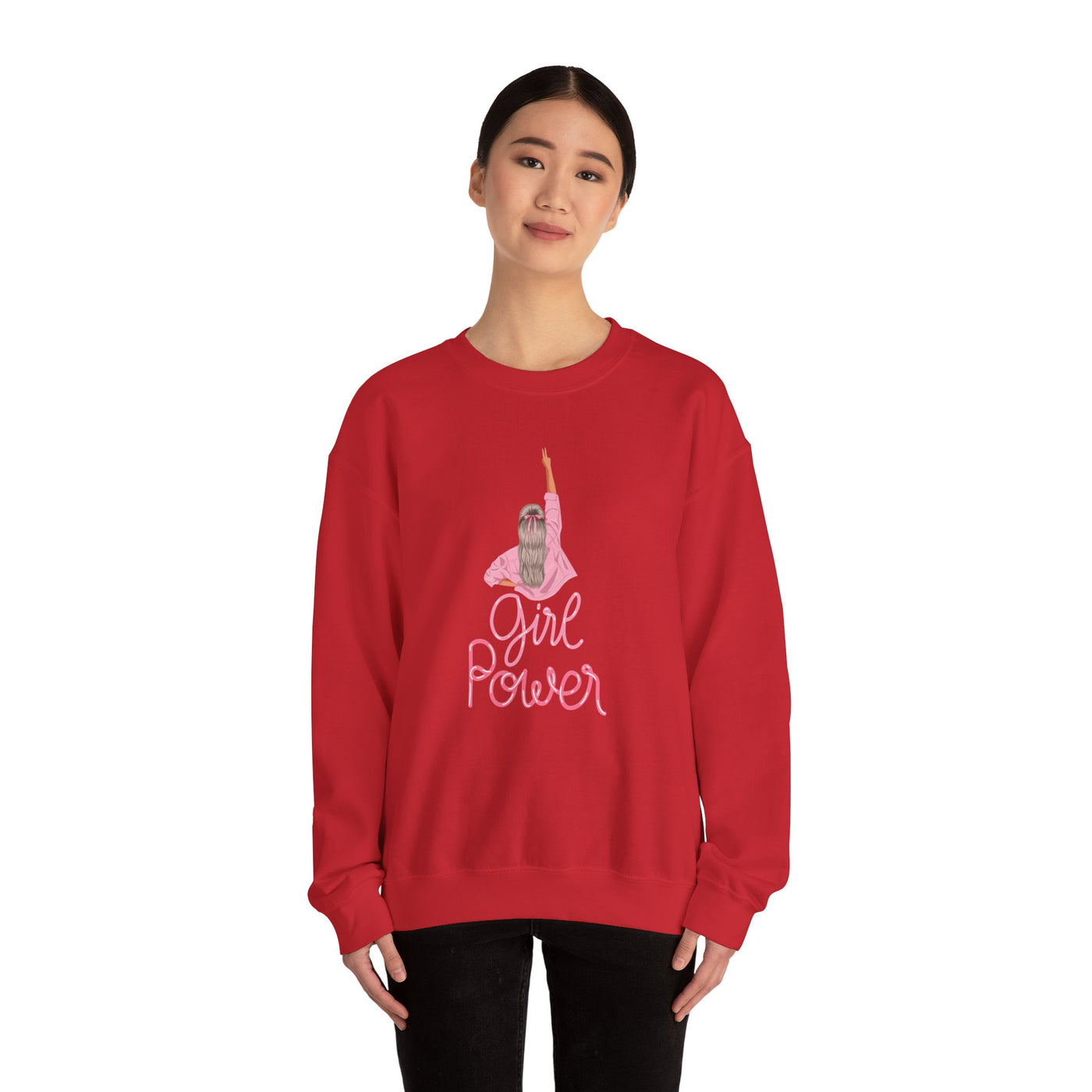 Girl Power Unisex Crewneck Sweatshirt,