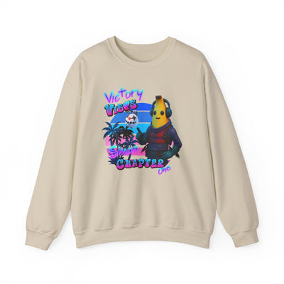 Victory Fortnite Vibes Banana Crewneck Sweatshirt - Unisex Heavy Blend