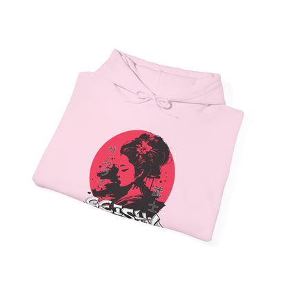 "Geisha Inside"Fleece Hoodie, Cozy