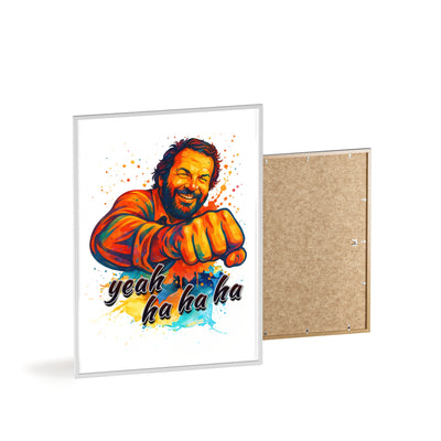 Funny Motivational Poster with Bud Spencer – 'Yeah Ha Ha Ha' 