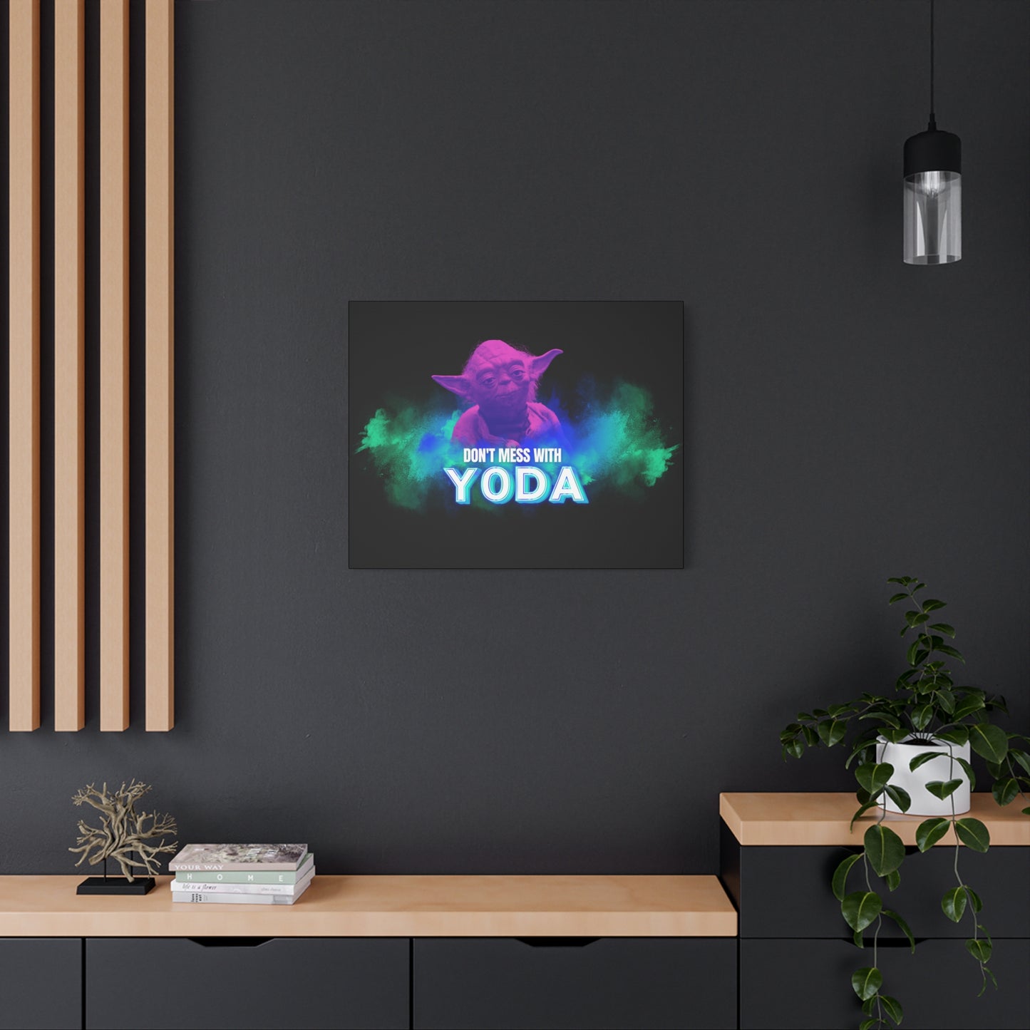 Inspirational Yoda Canvas Art - Modern Wall Decor for Star Wars Fans 