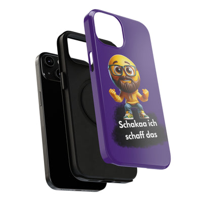 Motivational Impact-Resistant Phone Case - "Schakaa ich schaff das"