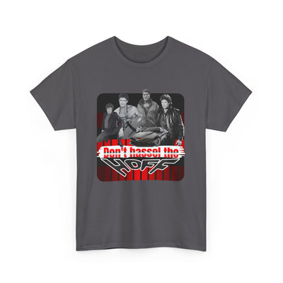 Don't Hassel the Hoff Unisex Heavy Cotton Tee | Retro humor shirt for fans