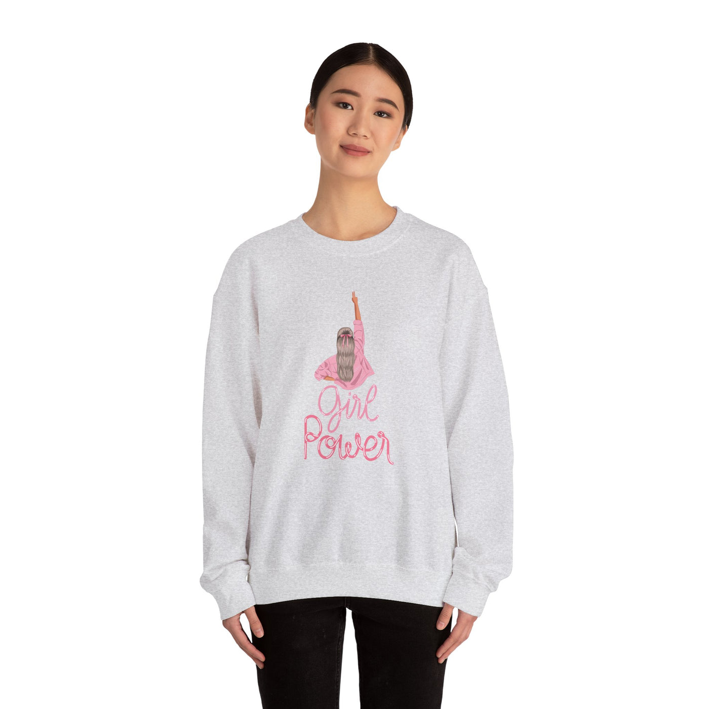 Girl Power Unisex Crewneck Sweatshirt,