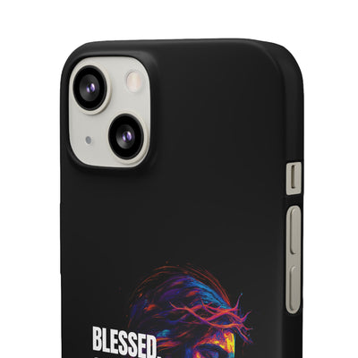 Blessed Saved loved - Snap Case - Jesus