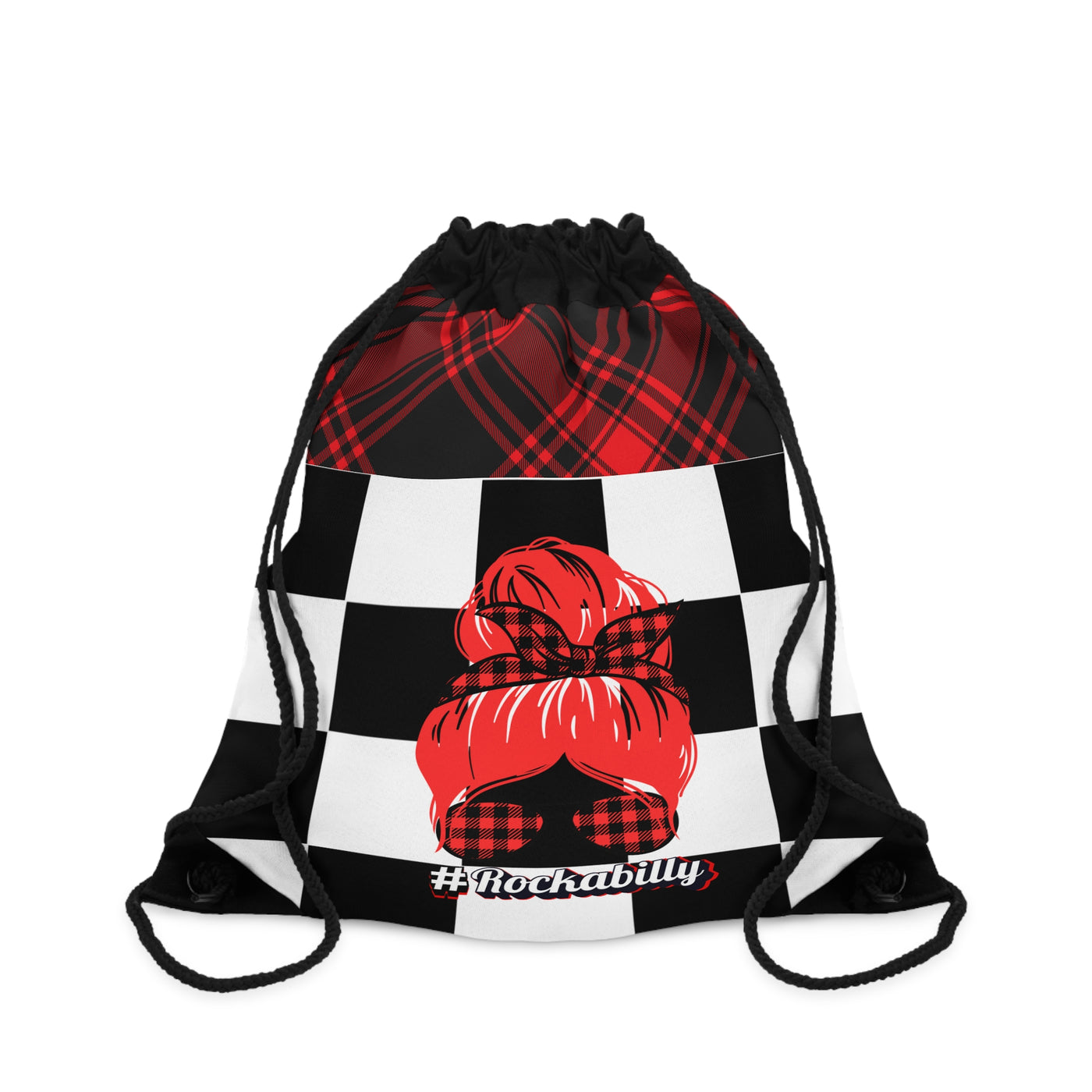 Rockabilly Drawstring Bag - Retro Style Gym Sack, Turnbeutel