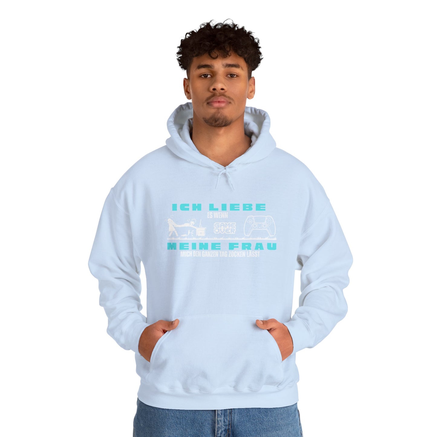 Gaming Love Unisex Hooded Sweatshirt - "Ich Liebe Es Wenn Meine Frau"