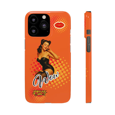 Retro Pin-Up - Handyhülle - Snap Case - Bold 'Wow' Design