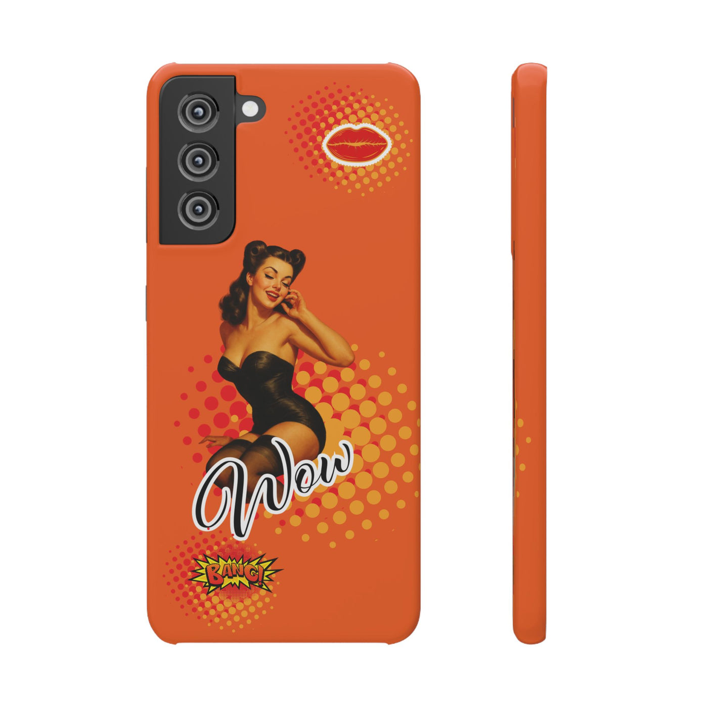 Retro Pin-Up - Handyhülle - Snap Case - Bold 'Wow' Design