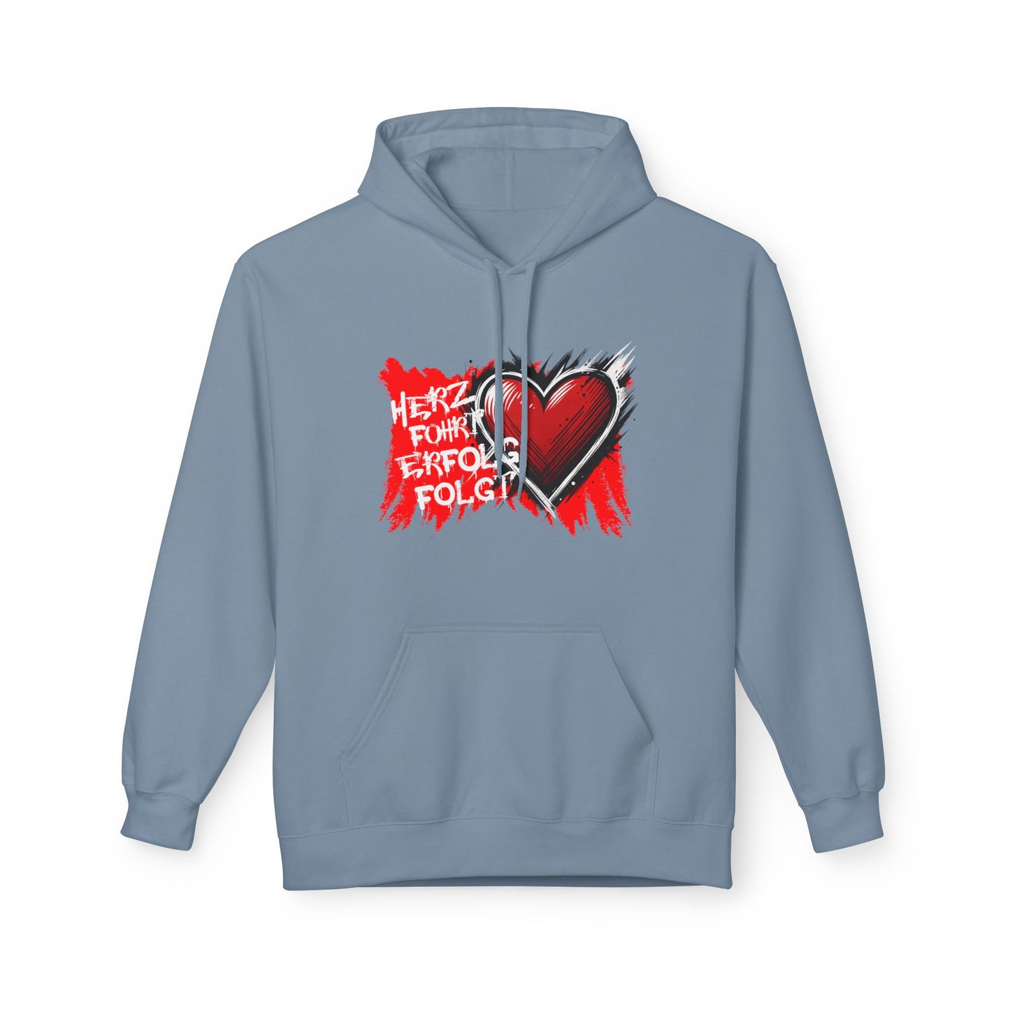 Herz führt Erfolg folgt Hoodie