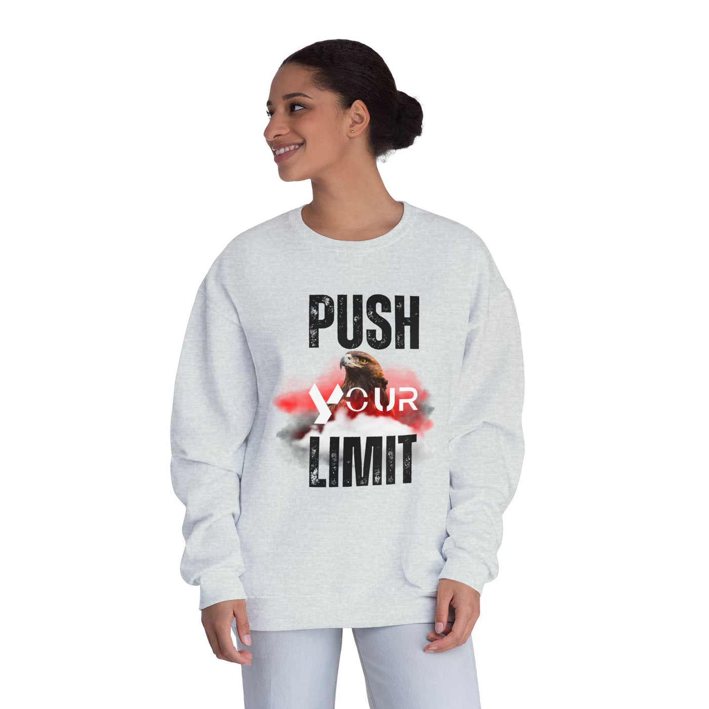 Motivational Crewneck Sweatshirt - "Push Your Limit" 