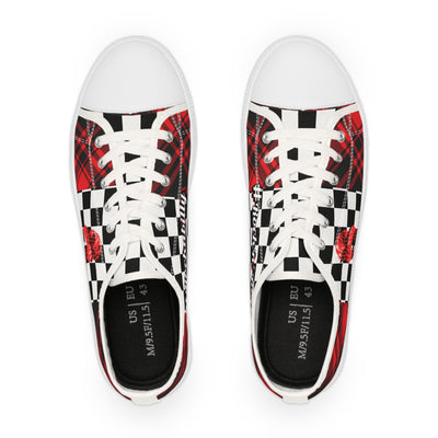 Sneaker with Plaid Design - Rockabilly