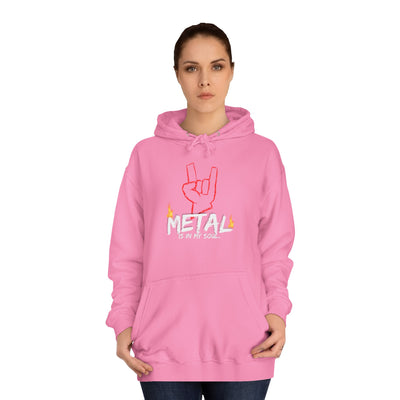 "Metal" Music Unisex College Hoodie