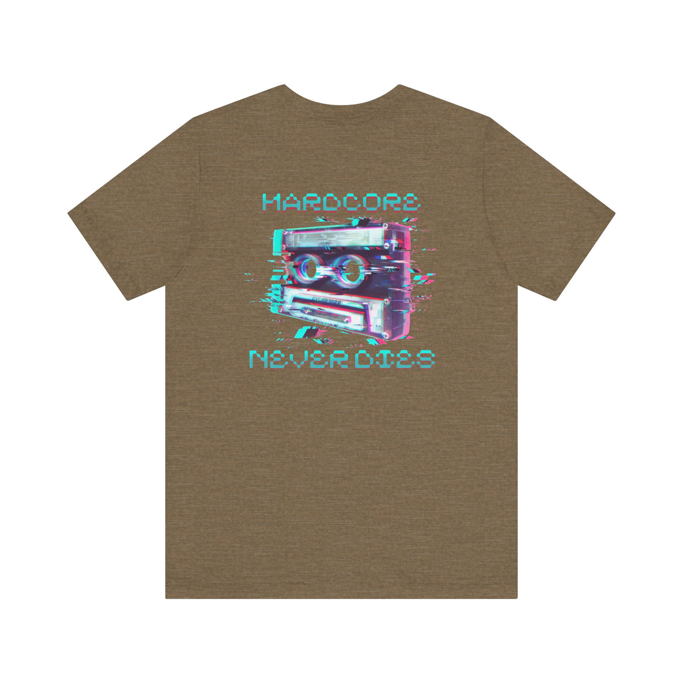 Techno - Hardcore Never Dies - Retro Graphic Tee, 90s Aesthetic Shirt unisex