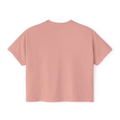 Women's Boxy Tee - "Within Darkness, There is Light" Cozy Cartoon Tee Anime