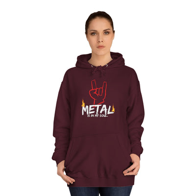 "Metal" Music Unisex College Hoodie