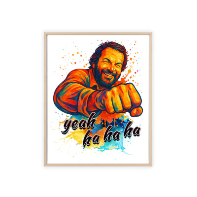 Funny Motivational Poster with Bud Spencer – 'Yeah Ha Ha Ha' 
