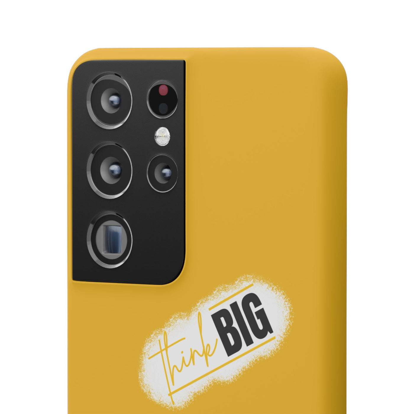 Handyhülle gelbe - Yellow Snap Case - 'Think BIG' for Motivated Individuals