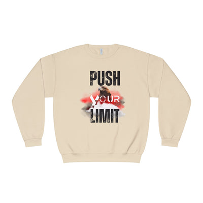 Motivational Crewneck Sweatshirt - "Push Your Limit" 