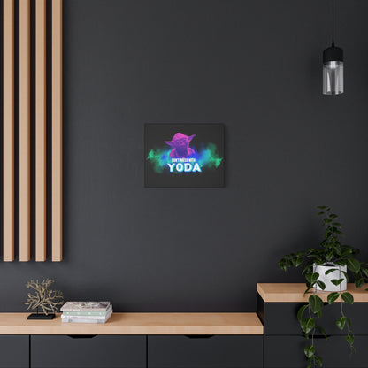 Inspirational Yoda Canvas Art - Modern Wall Decor for Star Wars Fans 
