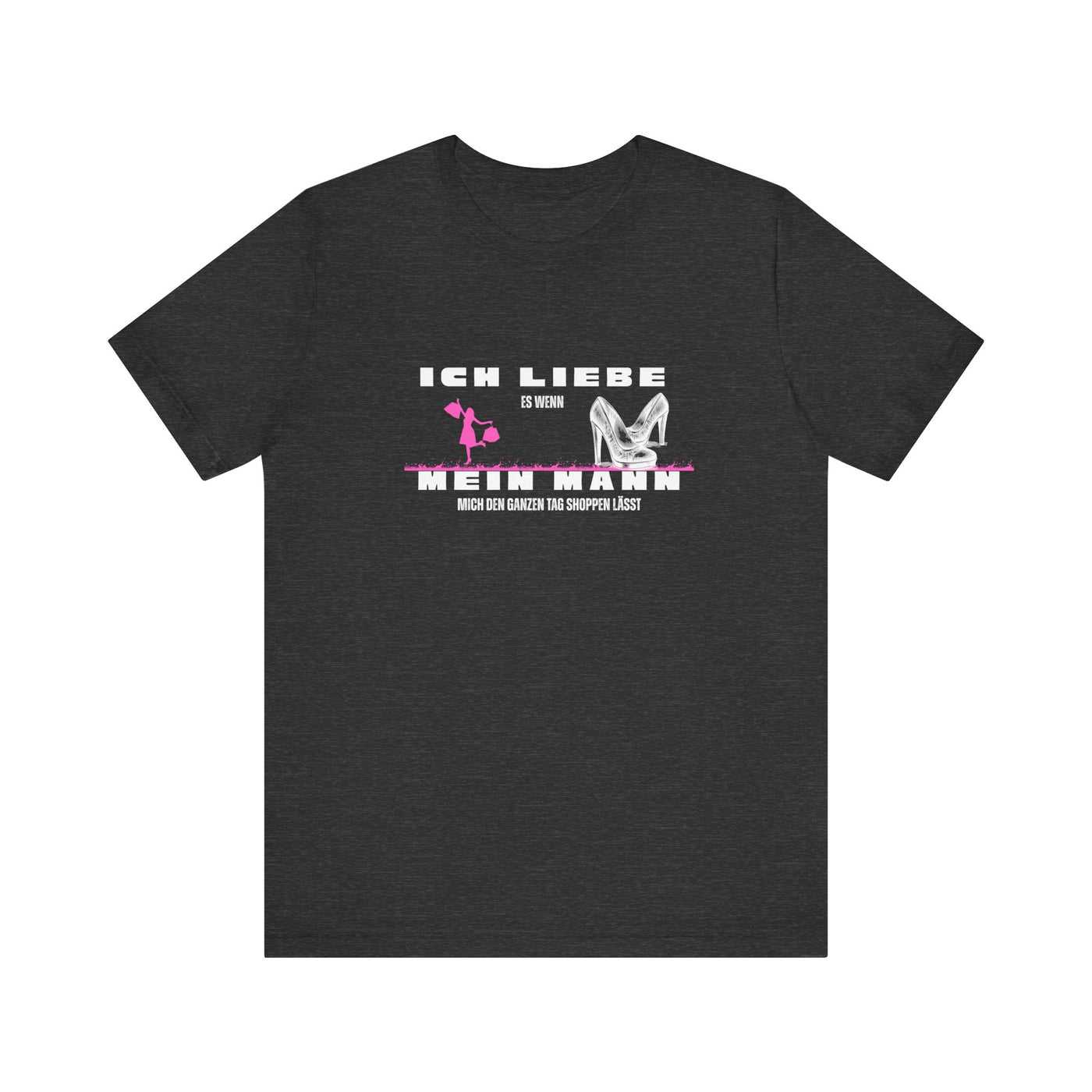 Ich liebe mein Mann "Shopping" Unisex Jersey Short Sleeve Tee