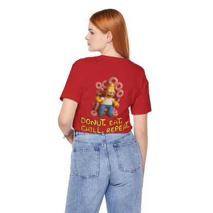 The Simpsons Donut Lover Tee - Funny Graphic T-Shirt -unisex