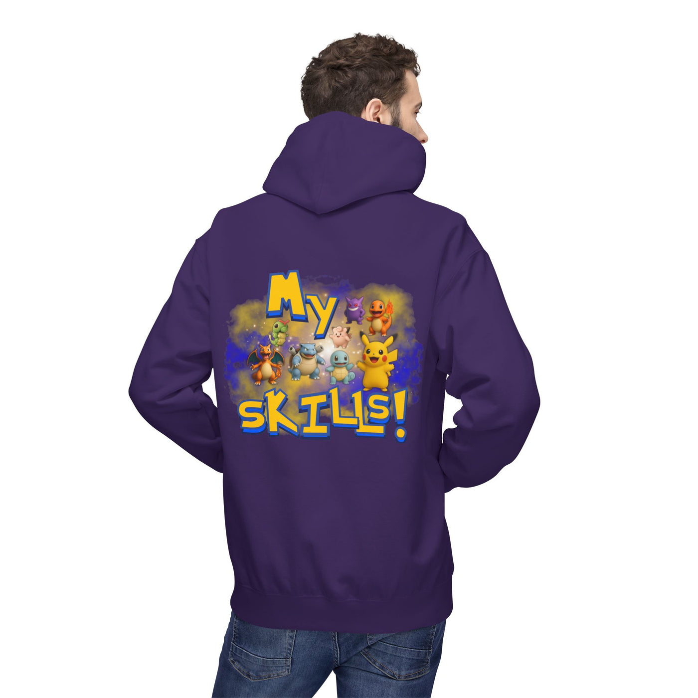 Pokemon Skills Hoodie, Unisex Pokemon Sweatshirt, Cute Hoodie