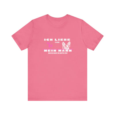 Ich liebe mein Mann "Shopping" Unisex Jersey Short Sleeve Tee