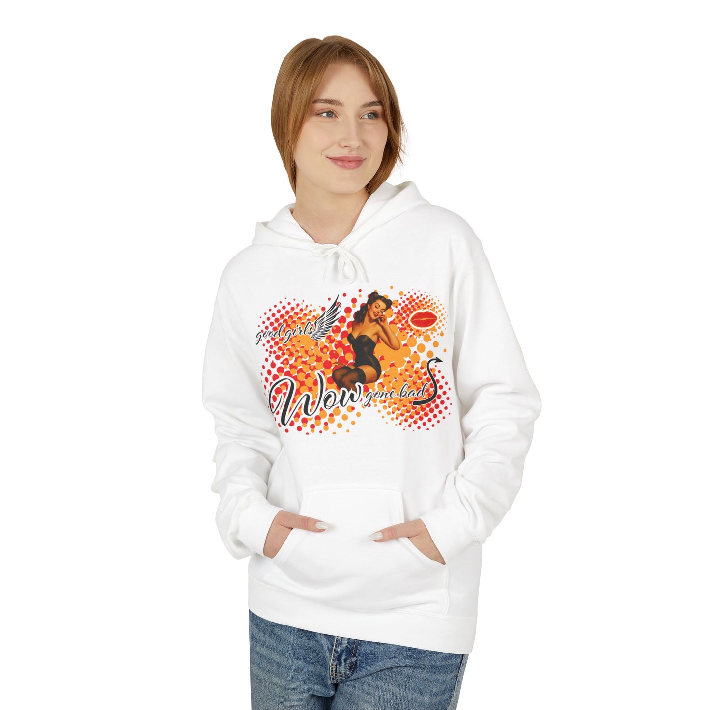 Pin up Girl Vintage Hoodie - WOW